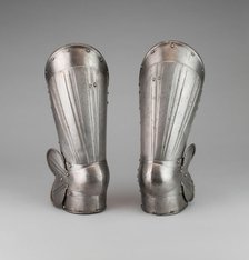 Pair of Cuisses and Poleyns, Germany, c. 1510. Creator: Unknown.