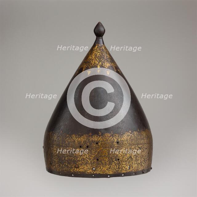 Helmet, Turkish, second half 16th century. Creator: Unknown.