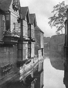 The Weavers' House by the River Stour, Canterbury, Kent, 1924-1926.Artist: HS Newcombe