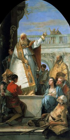 Saint Patrick, Bishop of Ireland, ca 1746. Creator: Tiepolo, Giambattista (1696-1770).