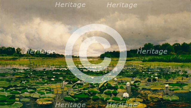 The Lily Pond, c1886. Creator: Charles Harry Eaton.