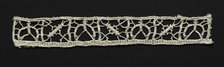 Needlepoint (Reticella) Lace Insertion, 17th century. Creator: Unknown.