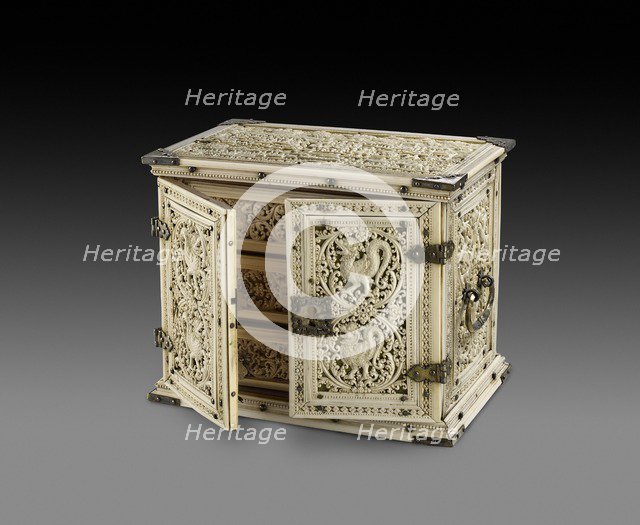 Ivory cabinet, late 17th century. Artist: Unknown.
