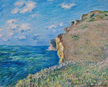 La Falaise à Fécamp, 1881. Creator: Claude Monet.