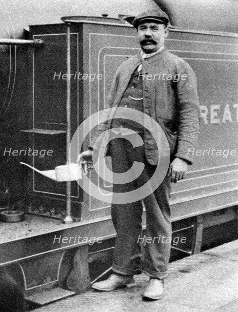 A train driver, London, 1926-1927. Artist: Unknown