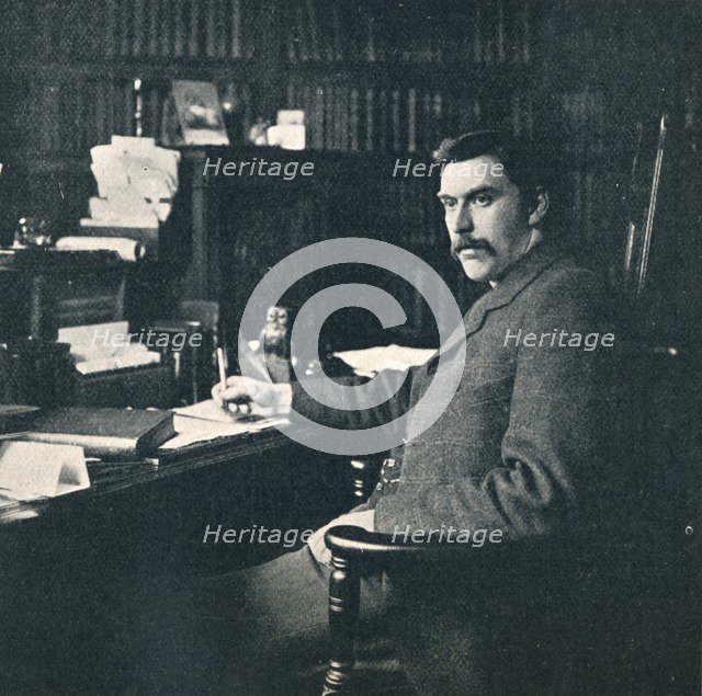 'Rev. Sylvester Horne, B.A., In His Study', 1901. Artist: Unknown.