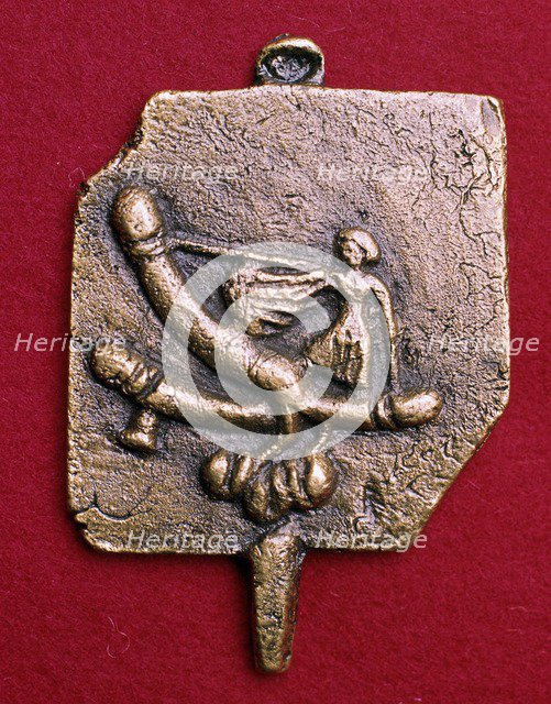 Roman bronze phallic amulet. Artist: Unknown