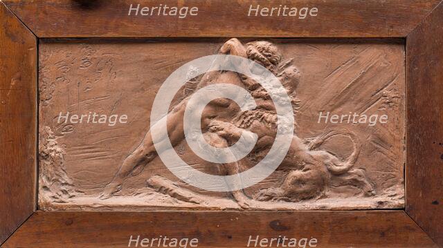 Hercules and the Nemean Lion, between late 18th and early 19th century. Creator: Jean Baptiste Stouf.