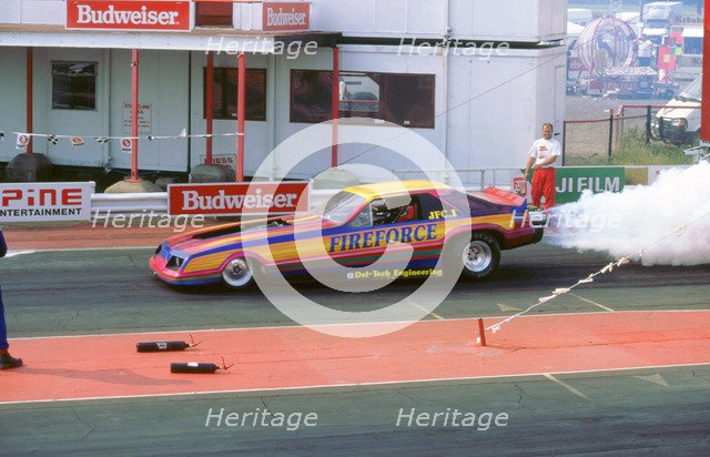 Dragster Racing at Santa Pod 1994. Artist: Unknown.