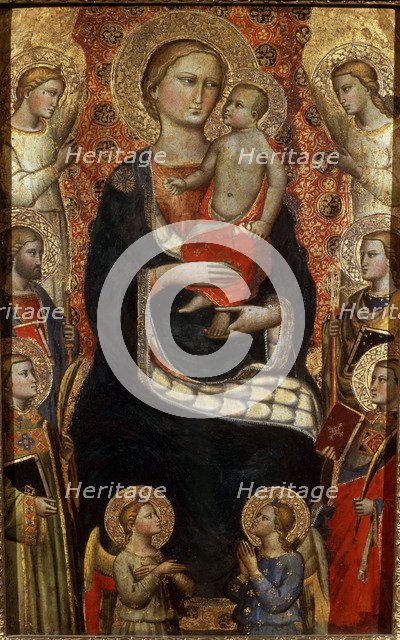 'Madonna with Child, Saints and Angels', late 14th or early 15th century. Artist: Niccolo di Pietro Gerini