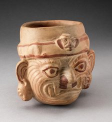Portrait Vessel of a Head, 100 B.C./A.D. 500. Creator: Unknown.
