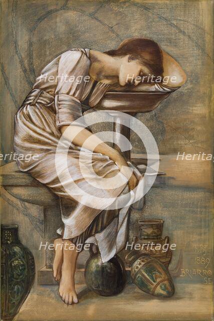 The Briar Rose Series - Study for 'The Garden Court', 1889. Creator: Sir Edward Coley Burne-Jones.