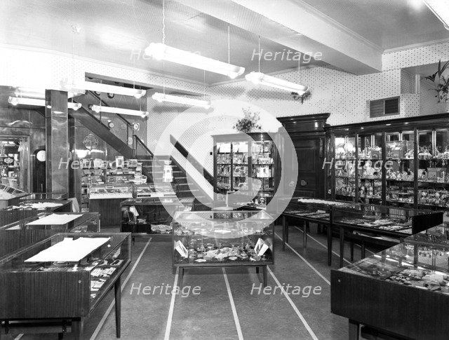 Barnsley Co-op central jewellery department, South Yorkshire, 1956. Artist: Michael Walters