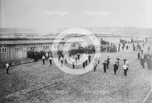 Prison camp, Zossen, exercise, between 1914 and c1915. Creator: Bain News Service.