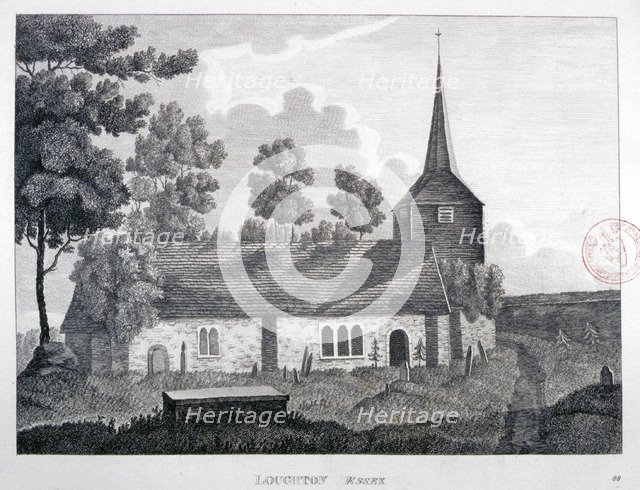 Church of St Nicholas, Loughton, Essex, 1809. Artist: Anon