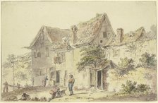 In front of a farmstead. Creator: Emanuel Murant.