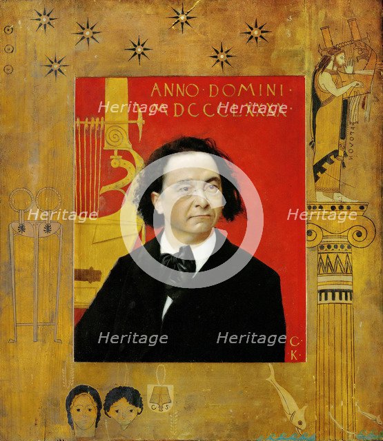 Portrait of Joseph Pembaur, the Pianist and Composer, 1890. Artist: Klimt, Gustav (1862-1918)