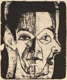 Head Study, 1926. Creator: Ernst Kirchner.