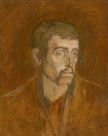 Study of Unhappy Man, 1880-1900. Creator: Ladislav Mednyanszky.