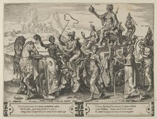 The Triumph of the Riches, from The Cycle of the Vicissitudes of Human Affairs, plate 2, 1564. Creator: Cornelis Cort.