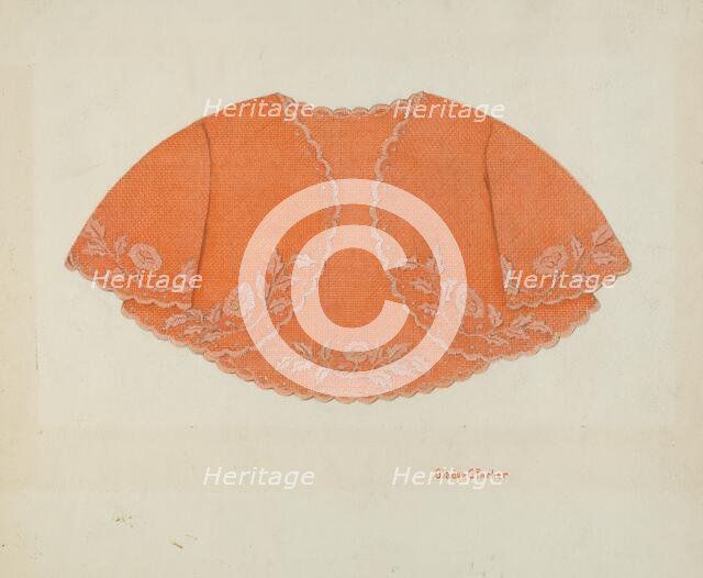 Child's Cape, c. 1937. Creator: Gladys C. Parker.