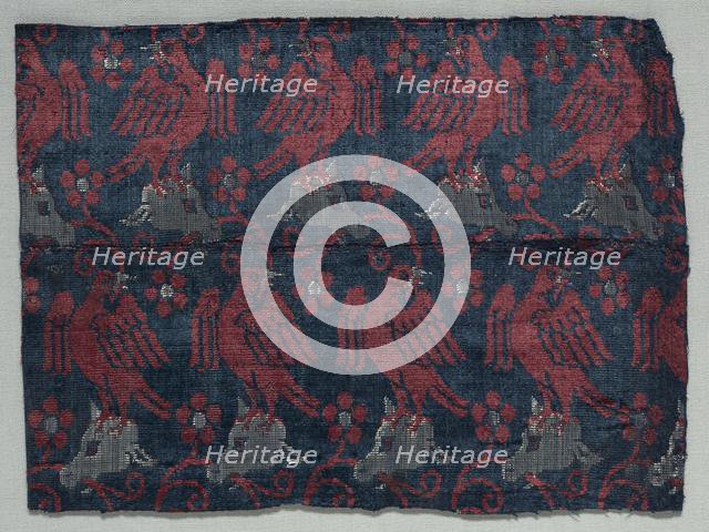 Velvet Fragment, 1375-1399. Creator: Unknown.