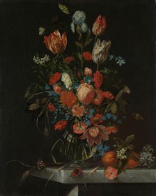 Still Life with Flowers, 1673. Creator: Ottmar Elliger.