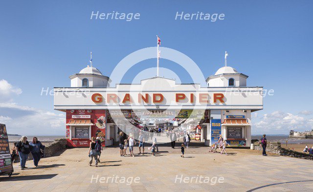 Entrance to the Grand Pier, Marine Parade, Weston-Super-Mare, North Somerset, c2010s Creator: Steven Baker.