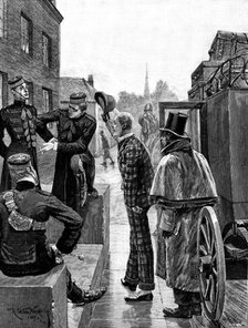 Sketches of military life: arrival of the new Subaltern, 1890. Creator: R. Taylor.