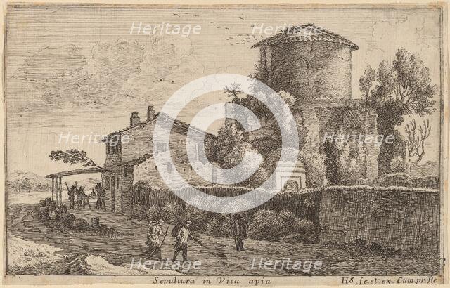Tomb on the Via Appia. Creator: Herman van Swanevelt.