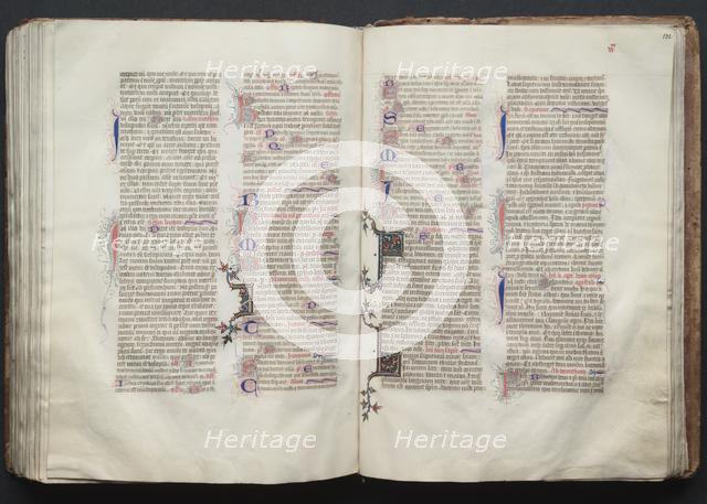 The Gotha Missal: Fol. 132r, Text, c. 1375. Creator: Master of the Boqueteaux (French); Workshop, and.