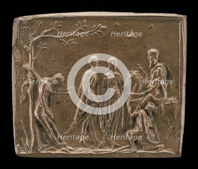 The Three Sons with their Father's Corpse, late 15th - early 16th century. Creator: Unknown.