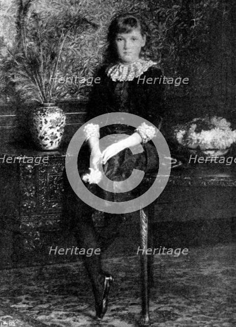 Beautiful Children at the Grafton Gallery: Mabel, Daughter of C. J. Galloway...E. J. Gregory, 1895. Creator: Unknown.