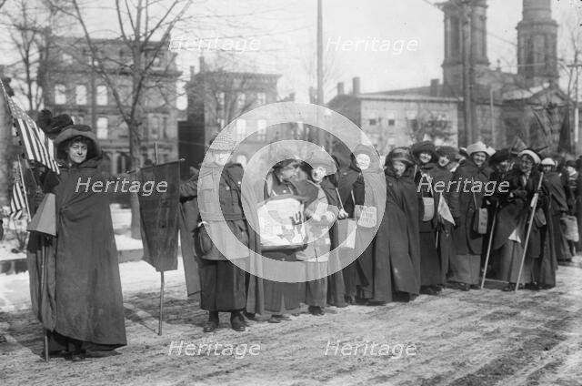 Suffrage hike to Wash'n, 1913. Creator: Bain News Service.