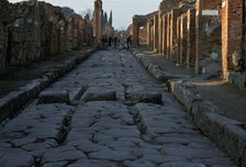 Street in the Roman town of Pompeii, 1st century. Artist: Unknown