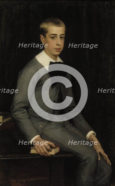 Portrait of Lieutenant Alexandre Weissgerber de Stragéwicz as a Child, 1887. Creator: Albert Edelfelt.