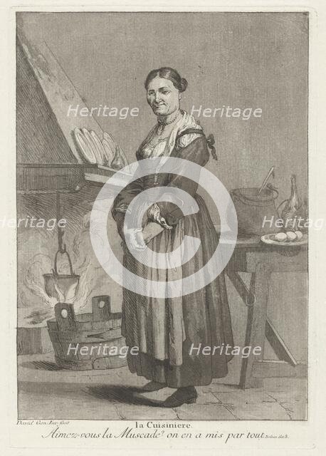 La Cuisiniere (The Cook), 1775. Creator: Giovanni David.