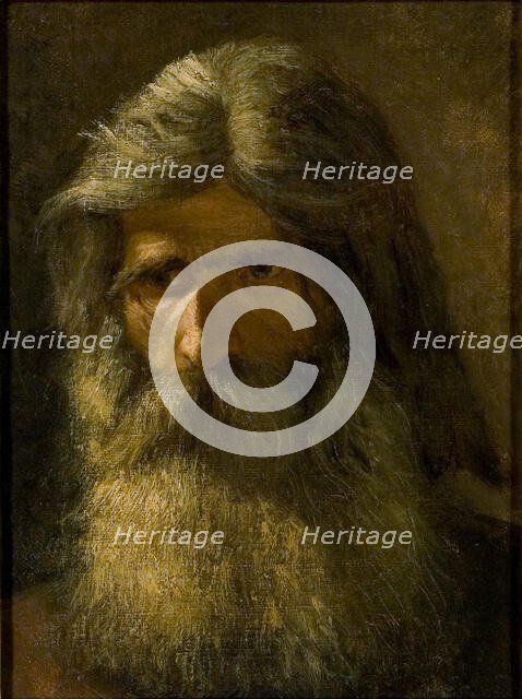 Portrait of a Bearded Man, 1862. Creator: Marten Eskil Winge.