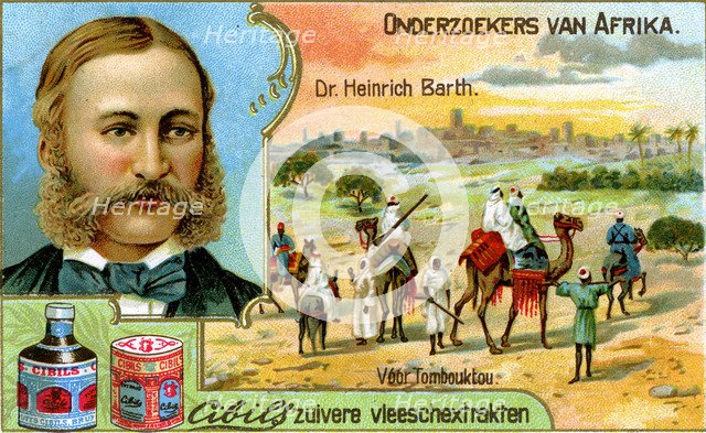 Dr Heinrich Barth, German geographer and explorer, (c1900). Artist: Unknown