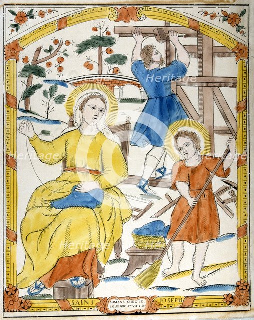 The Holy Family, 19th century. Artist: Anon