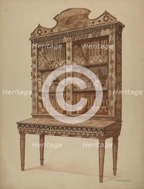 Whalebone Cabinet, c. 1937. Creator: Augustine Haugland.