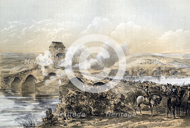 'The Battle of Bothwell Bridge', 1679 (19th century).Artist: Robertson