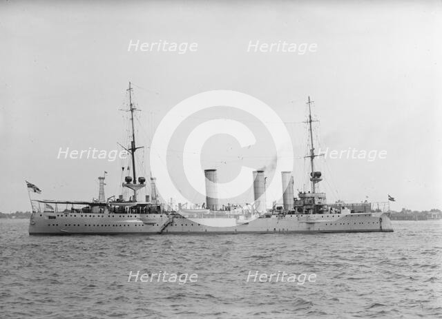 German Squadron Visit To U.S. Battleship 'Stettin', 1912. Creator: Harris & Ewing.