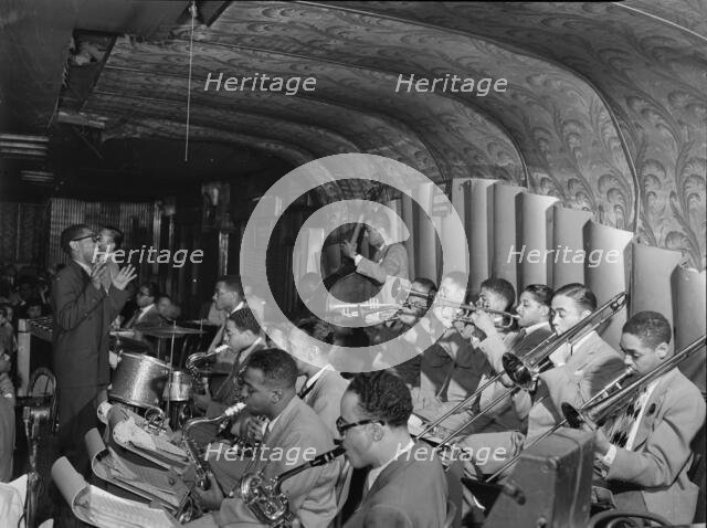 Portrait of Dizzy Gillespie, New York, N.Y., 1946. Creator: William Paul Gottlieb.