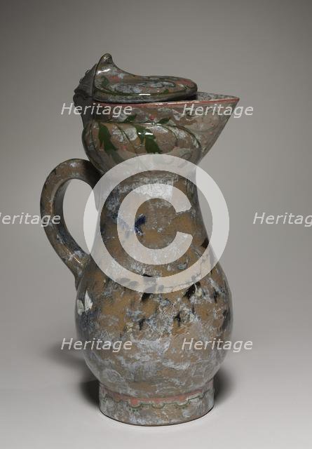 Covered Ewer, 1878-1882. Creator: Haviland Factory at Auteuil (French); Charles Midoux (French).