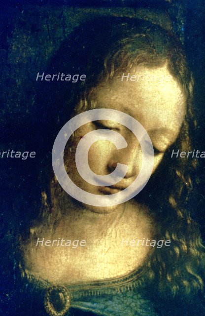 'Madonna of the Rocks' (detail), 1482-1486. Artist: Leonardo da Vinci