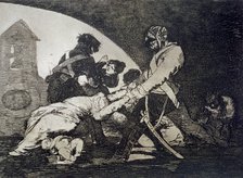 The Disasters of War, a series of etchings by Francisco de Goya (1746-1828), plate 11: 'Ni por es…