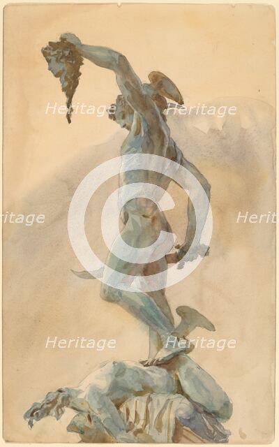 Sketch of Cellini's "Perseus", late 19th-early 20th century. Creator: John Singer Sargent.