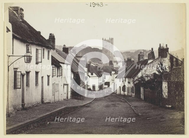 Untitled [thatched cottages and church], 1860/94.  Creator: Francis Bedford.