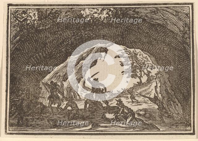 Soldiers Attacking Robbers, 1621. Creator: Edouard Eckman.